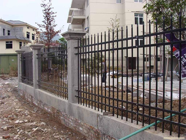 圍墻效果圖護欄別墅